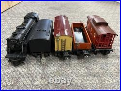 + Lionel O Gauge Prewar 229 Steam Locomotive & Tender 3 Car Freight Set + Lionel O Gauge Prewar 229 Steam Locomotive & Tender 3 Car Freight Set