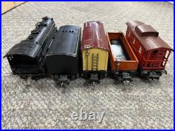 + Lionel O Gauge Prewar 229 Steam Locomotive & Tender 3 Car Freight Set + Lionel O Gauge Prewar 229 Steam Locomotive & Tender 3 Car Freight Set