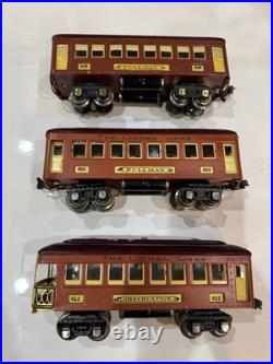 Lionel O-Gauge Prewar 610 612 Passenger Cars Rare and Excellent Condition