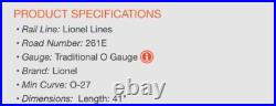 Lionel O Gauge Tinplate 269e Steam Engine Freight Set 51009! Pre War Celebration