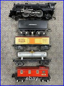 + Lionel O Prewar 1666 Locomotive & Tender 3 Car Freight Set 2679 2680 2682 ST