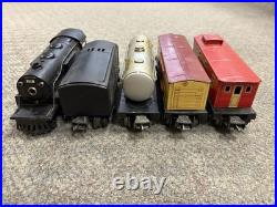 + Lionel O Prewar 258 Locomotive 1689T Tender with 3 Freight Cars 1679 1680 1682