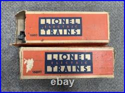 + Lionel O Prewar 258 Locomotive 1689T Tender with 3 Freight Cars 1679 1680 1682