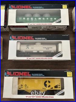 Lionel O and 027 Gauge Train Lot of 7 Freight Cars with Boxes Old Inventory