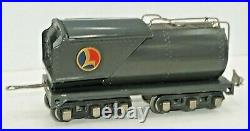 Lionel O-gauge Prewar Tinplate 255e Gray Locomotive & 263t Banana Whistle Tender