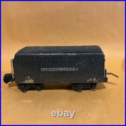 Lionel O vintage prewar 265E Commodore Vanderbilt Locomotive, Tender, + 4 Cars