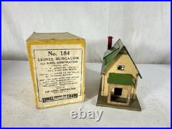 Lionel Original Prewar #184 Enameled Bungalow with SCARCE Original Box