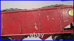 Lionel Original Prewar #516 Red Coal Train Hopper with Data