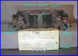 Lionel PREWAR RARE #2816 TINPLATE BLACK HOPPER C-7 ISH + HRC + MORE