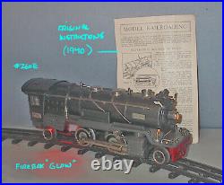 Lionel PREWAR Scarce GUNMETAL GRAY #260E 2-4-2 Steam Engine 1930- 35 C-7 +