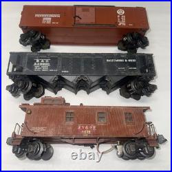 Lionel PW Semi Scale 2954 Boxcar Car 2956 B&O Hopper 2957 Caboose Train Prewar