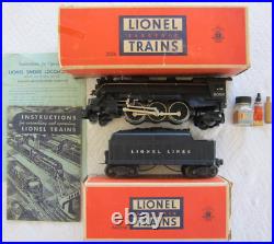 Lionel Post War O 2026 Loco & Whistle Tender-1949 Orig. Boxes-runs! Gorgeous