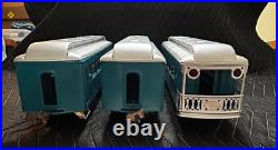 Lionel PreWar 309 Pullman 310 Railway & 312 Observation Blue/Aluminum Restored