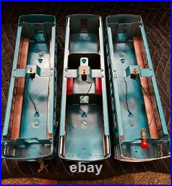 Lionel PreWar 309 Pullman 310 Railway & 312 Observation Blue/Aluminum Restored