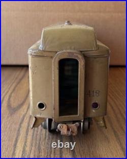 Lionel PreWar 418 New York Central Parlor Standard Gauge Passenger Car 6 Wheel