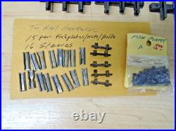 Lionel PreWar EIGHT T-RAIL 772 STRAIGHT Track+15 Fishplate+Nut/Bolts+16 Sleeves