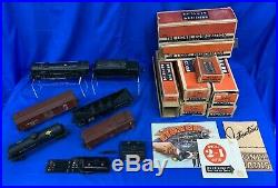 Lionel PreWar Set # 291W with 226E 2226W & 2954 2955 2957 Freight Cars with Boxes