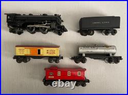 Lionel Pre-War 027 Gauge 1664 Loco with1689 Tender/3 Freight Cars COLLECTOR GRADE