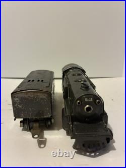 Lionel Pre War #258 Locomotive And Whistle Tender Set. Tested See Description