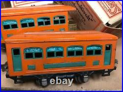 Lionel Pre War 292 Passenger Electric Train Set Box with 2 Cars Great Shape