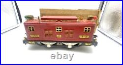 Lionel Pre-War #347 Red Standard Gauge Train Set Locomotive with2 Car Original Box