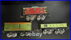 Lionel Pre War 808 Accessory Set 808 Lumbar Coal Oil Box Cattle Caboose Cars VTG
