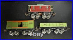 Lionel Pre War 808 Accessory Set 808 Lumbar Coal Oil Box Cattle Caboose Cars VTG