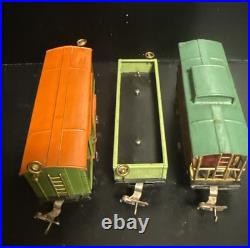 Lionel Pre War 808 Accessory Set 808 Lumbar Coal Oil Box Cattle Caboose Cars VTG