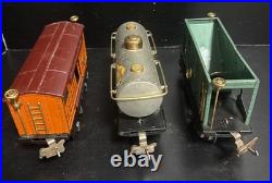 Lionel Pre War 808 Accessory Set 808 Lumbar Coal Oil Box Cattle Caboose Cars VTG