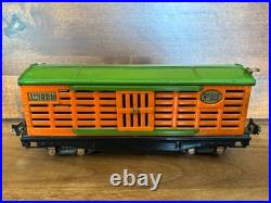 Lionel Pre-War 813 Cattle Car Orange/Green O gauge Original Very Good C6