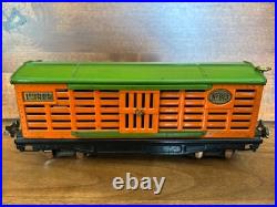 Lionel Pre-War 813 Cattle Car Orange/Green O gauge Original Very Good C6