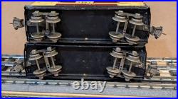 Lionel Pre-War Freight Cars #813 cream and Maroon and #814 Automobile Car