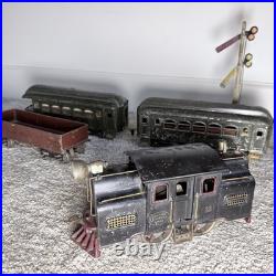 Lionel Pre War No 38 Engine New York Central With Passenger Cars, and Gondola