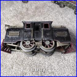 Lionel Pre War No 38 Engine New York Central With Passenger Cars, and Gondola