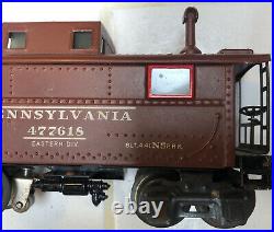 Lionel Pre-War O 027 Gauge 2757 Caboose Pennsylvania 477618 Tinplate Train