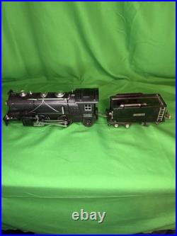 Lionel Pre-War O-Gauge 259E 2-4-2 Steam Engine, Tender & 7 Rail Cars