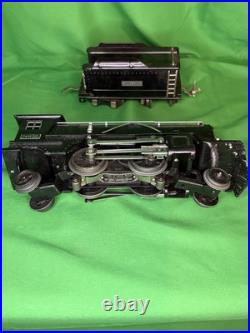 Lionel Pre-War O-Gauge 259E 2-4-2 Steam Engine, Tender & 7 Rail Cars