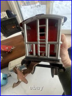 Lionel Pre-War O Gauge Pullman Passenger Car #609, Caboose #657 & 2 Freight Cars