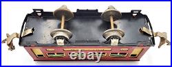Lionel Pre-War red Engine #248, Pullman #629 and Observation #630 Train Set O