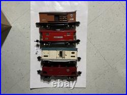 Lionel Pre-war O Gauge 4 freight carshopper, refrig, caboose & box. Lot 1