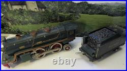 Lionel Pre-war Standard Gauge 390e Loco/tender In Green- Re-wheeled/restored