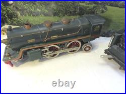Lionel Pre-war Standard Gauge 390e Loco/tender In Green- Re-wheeled/restored