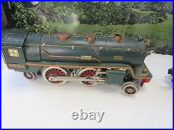 Lionel Pre-war Standard Gauge 390e Loco/tender In Green- Re-wheeled/restored