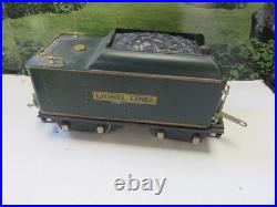 Lionel Pre-war Standard Gauge 390e Loco/tender In Green- Re-wheeled/restored