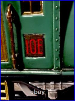 Lionel Prewar 10E Elec Locomotive With Num 339 Pass Car And 341 Obser Car O Gge