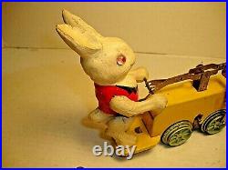Lionel Prewar # 1103 Handcar Peter Rabbit Chickmobile with Windkey WORKS
