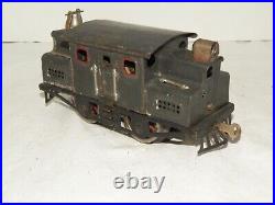 Lionel Prewar 152 Gray Electric 0-4-0 with red windows & nickel trim SOLD AS IS