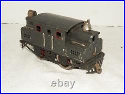 Lionel Prewar 152 Gray Electric 0-4-0 with red windows & nickel trim SOLD AS IS