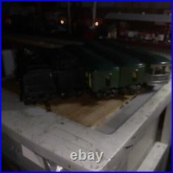 Lionel Prewar 1666/2666W Steam Loco 3 Car Green Restored Psngr Set Tested Lights