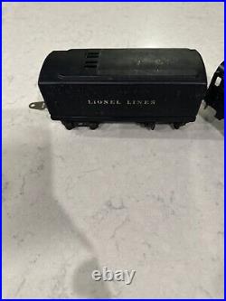 Lionel Prewar 1688 / 1689T Gray Torpedo Steam Locomotive RUNS Nice